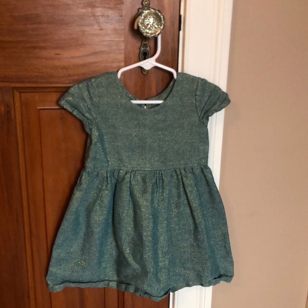 Goldybelle Toddler dress no flaws, beautiful teal and gold.
